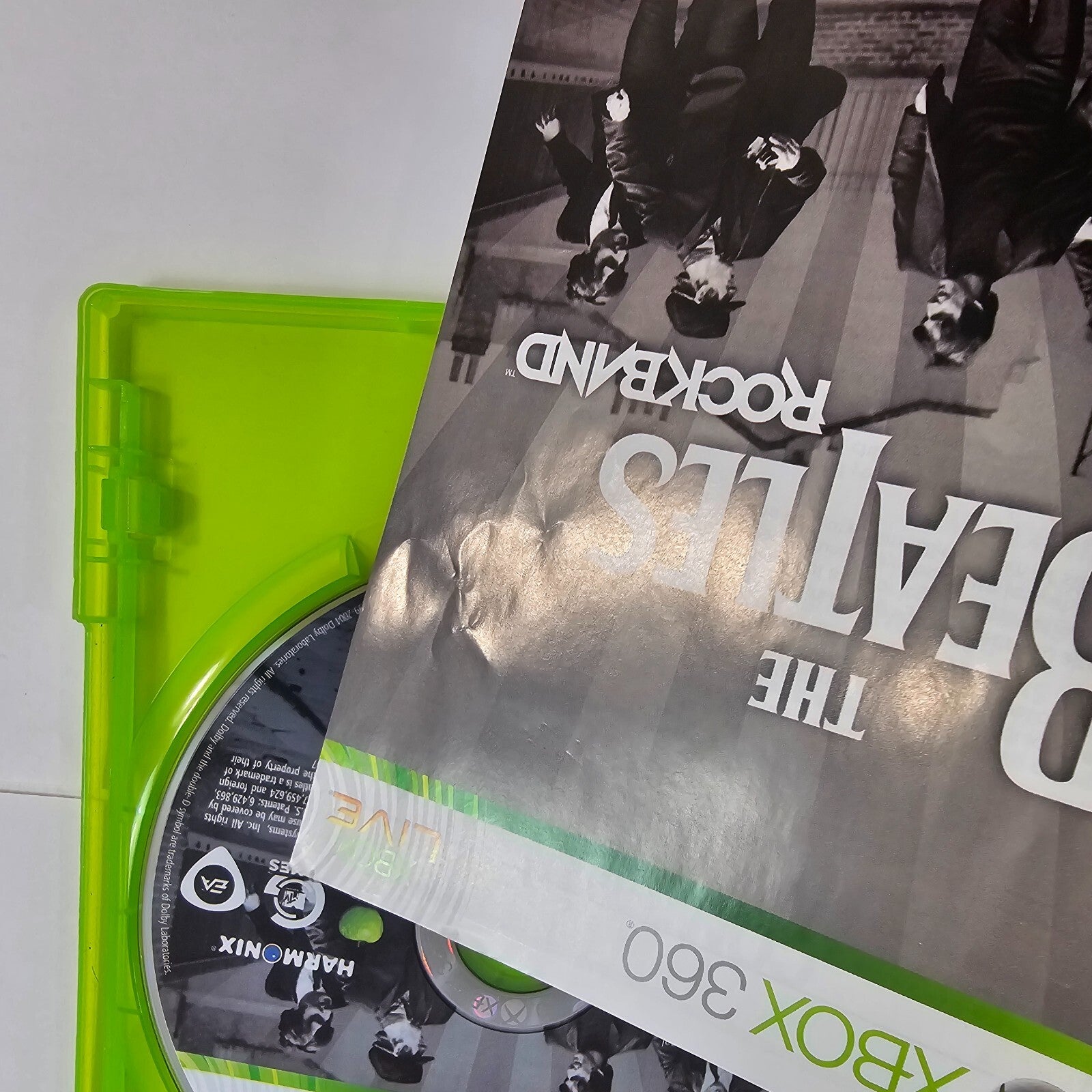 Beatles: Rock Band (Microsoft Xbox 360, 2009) Game Case Manual Insert - Tested