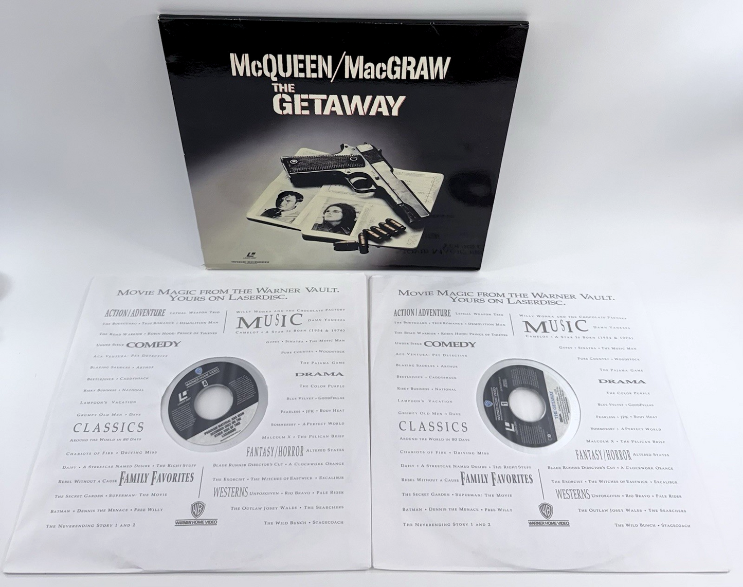 The Getaway (Widescreen Extended Play Laserdisc, 1995) - Steve McQueen 1972 Film