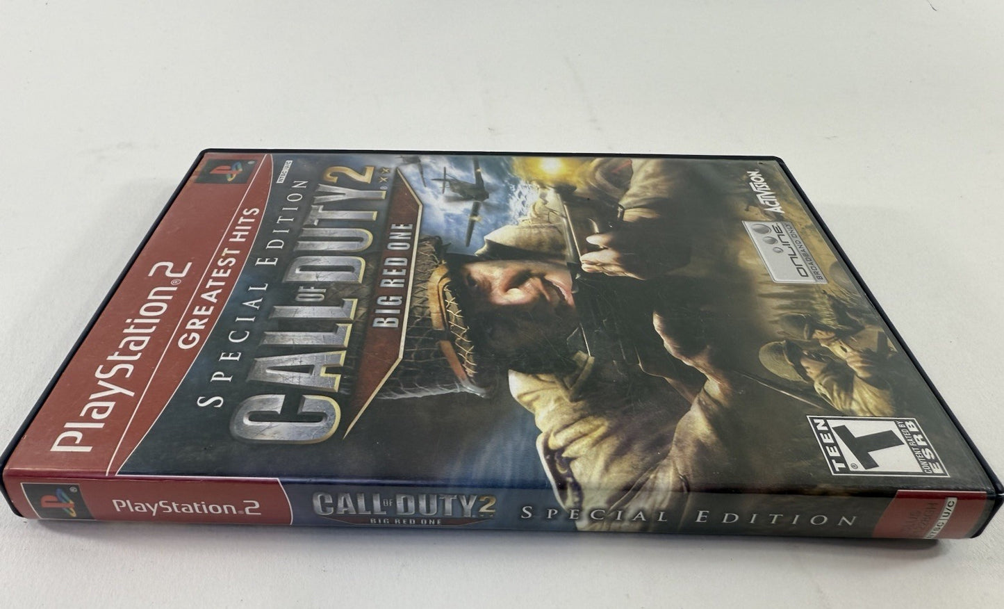 Call of Duty 2: Big Red One (Sony PlayStation 2, 2005) Game Case Manual - Tested