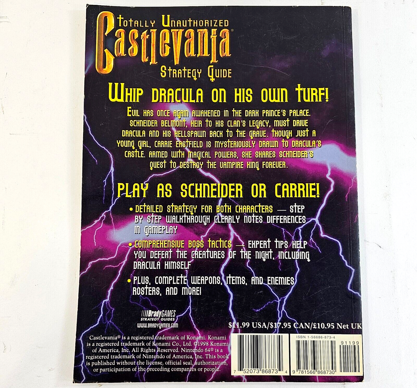 Castlevania Totally Unauthorized Strategy Guide (1999, Trade Paperback)
