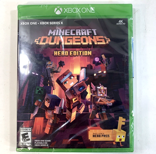 Minecraft Dungeons Hero Edition (Microsoft Xbox One, 2020) Factory Sealed/New