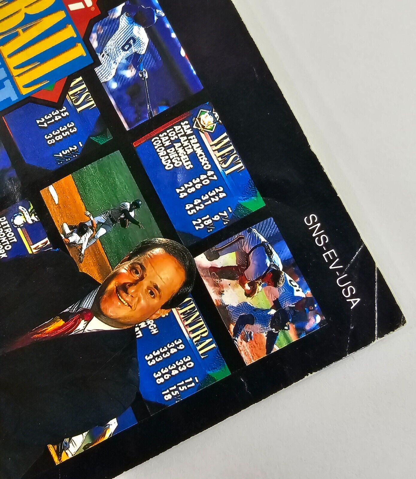 ESPN Baseball Tonight (Super Nintendo, 1994) Game Box Manual Poster - Tested