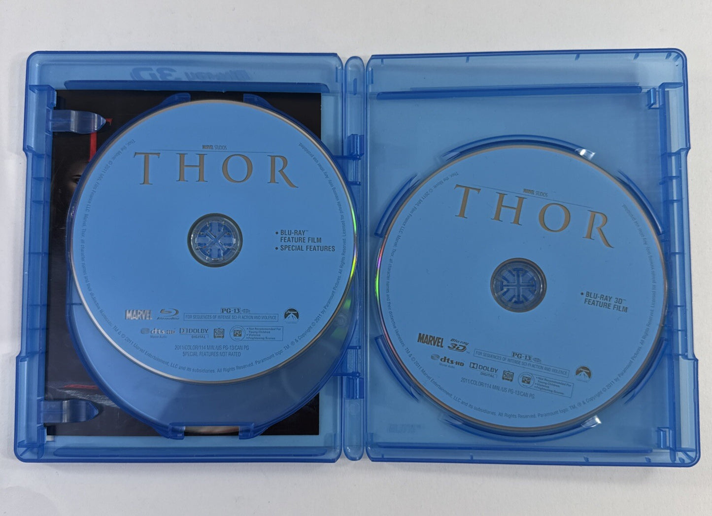 Thor Limited 3D Version (Blu-ray 3D, 2011)  - Tested And Working