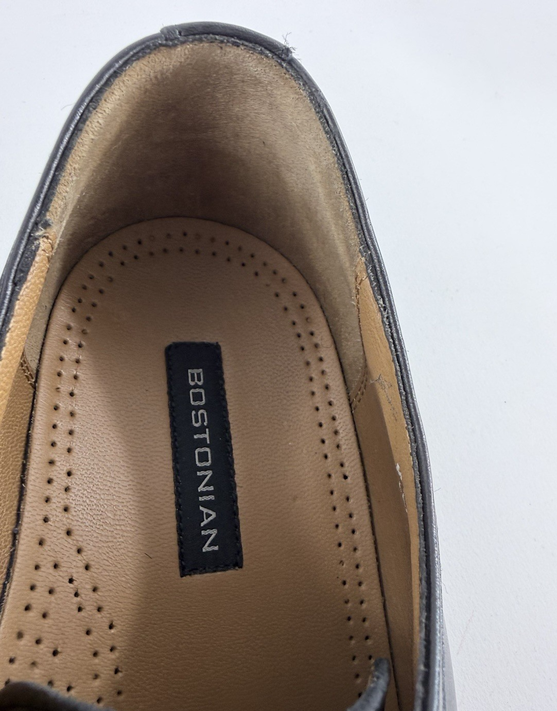 Bostonian Black Leather Men’s Oxford Shoes Size 13 D with Original Box