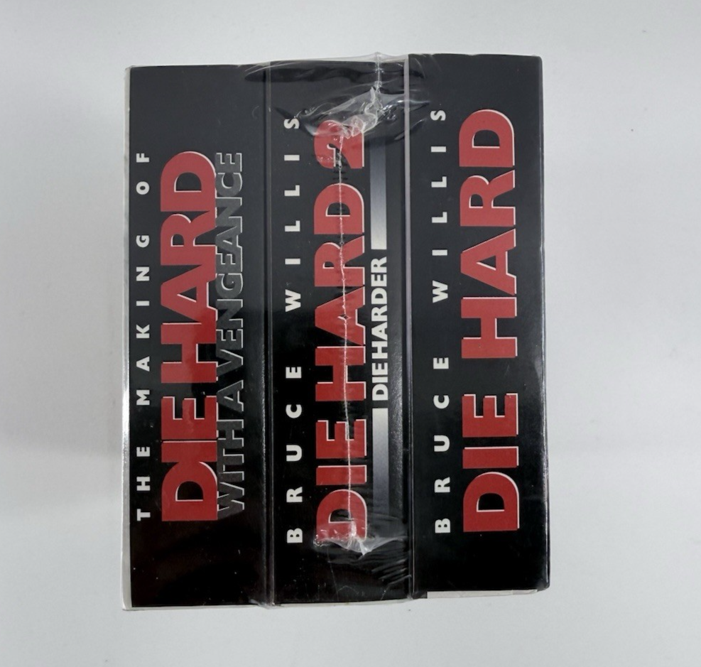 Die Hard VHS Tape Triple Pack (VHS, 1995) New, Factory Sealed - Plastic Wear