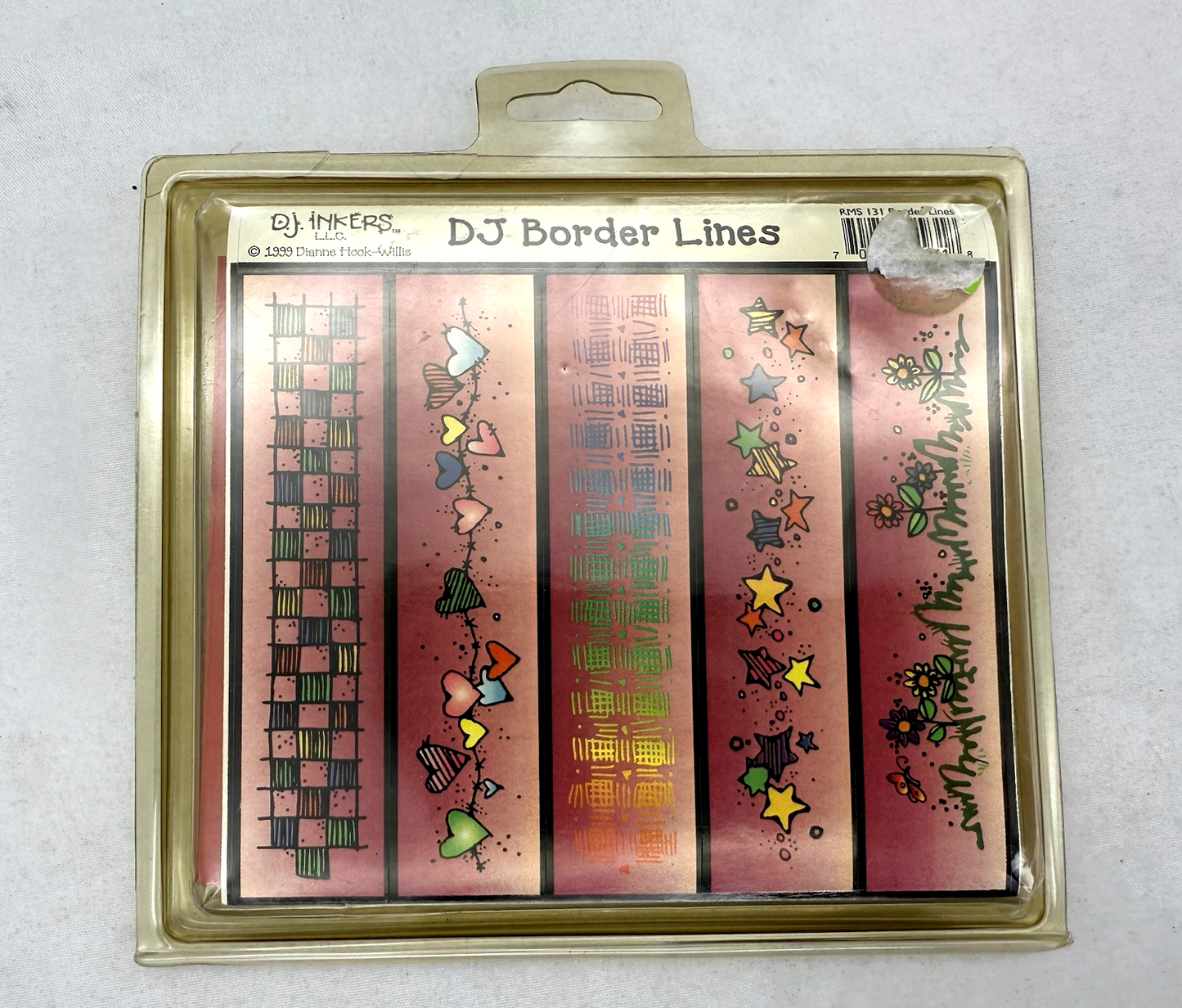 Dj Inker RMS 131 Border Lines Stamp Set - New