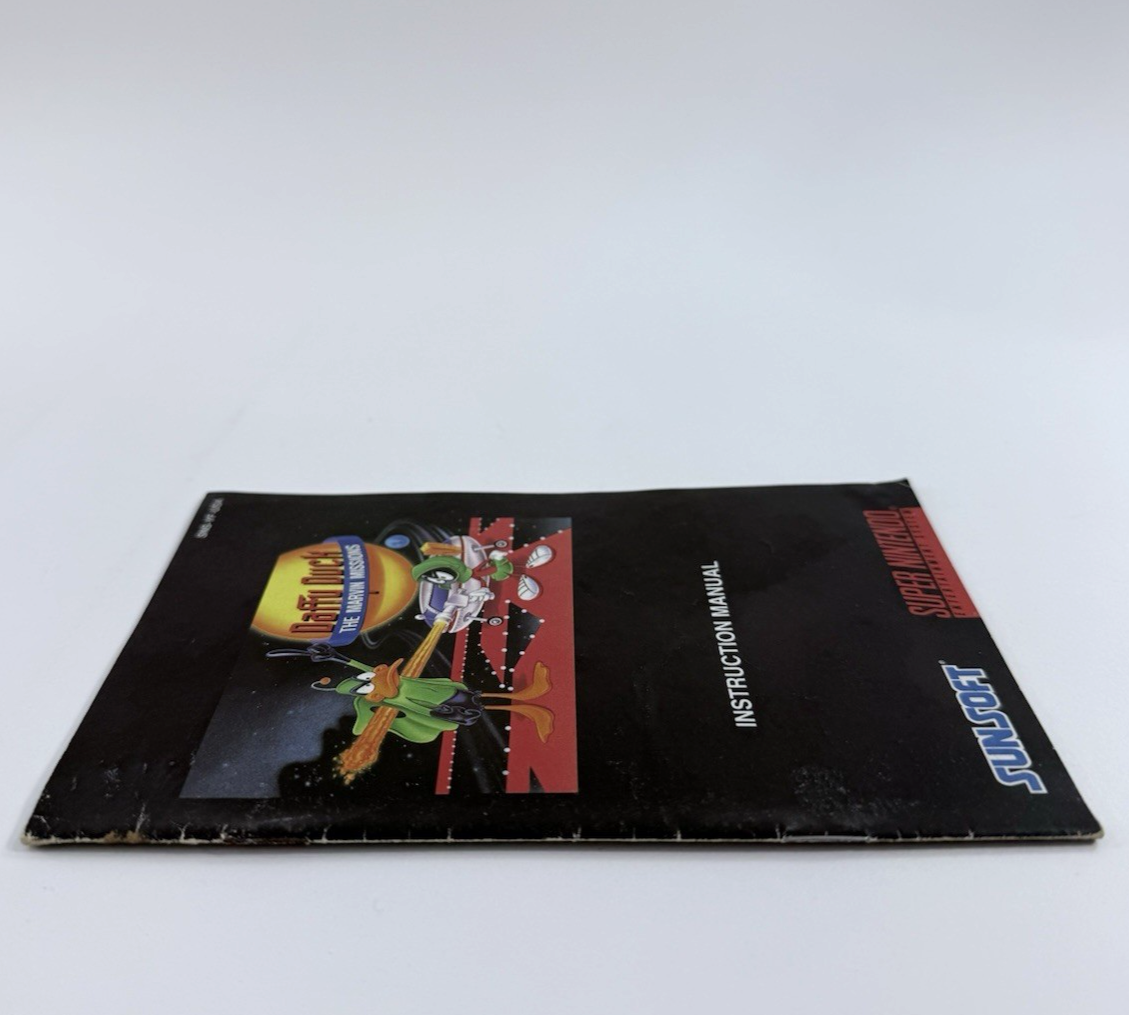 Sunsoft 1993 Daffy Duck The Marvin Missions Instructional Manual SNS-YF-USA