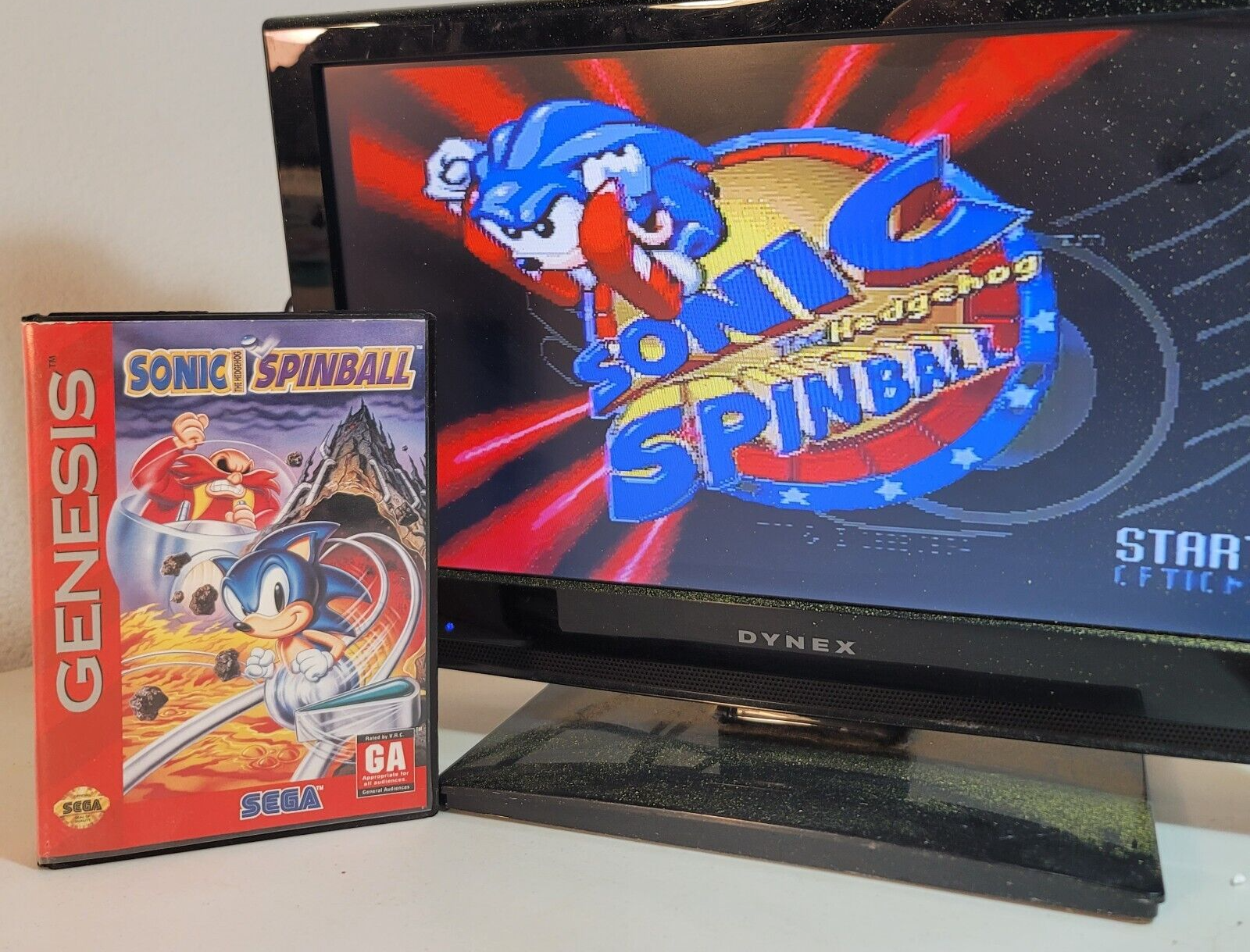 Sonic Spinball (Sega Genesis, 1993) Game Case Manual - Tested and Working