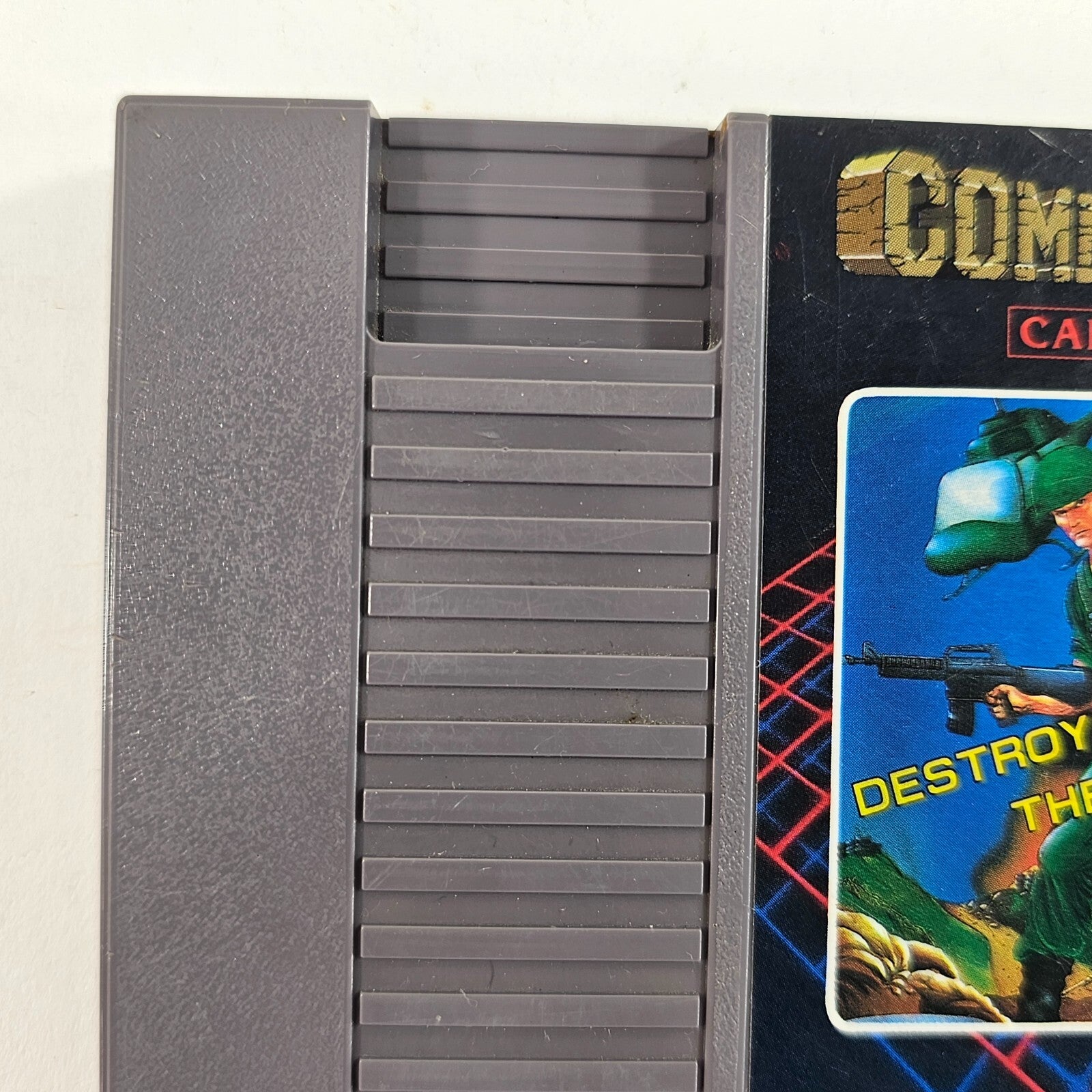 Commando (Nintendo Entertainment System, 1986) 5-Screw Game Cartridge - Tested