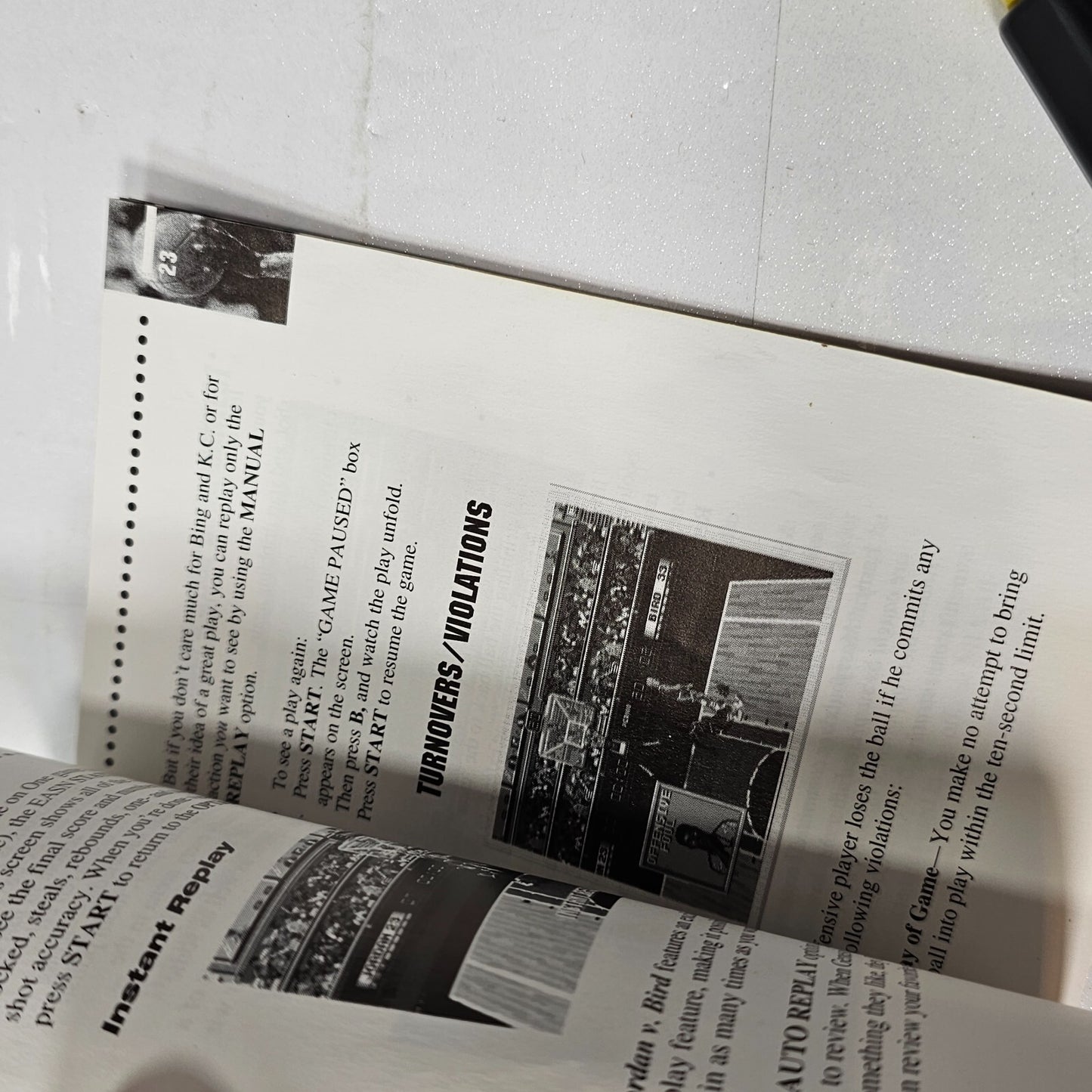 Jordan vs Bird: Super One-ON-One (Sega Genesis, 1992) Game Case Manual