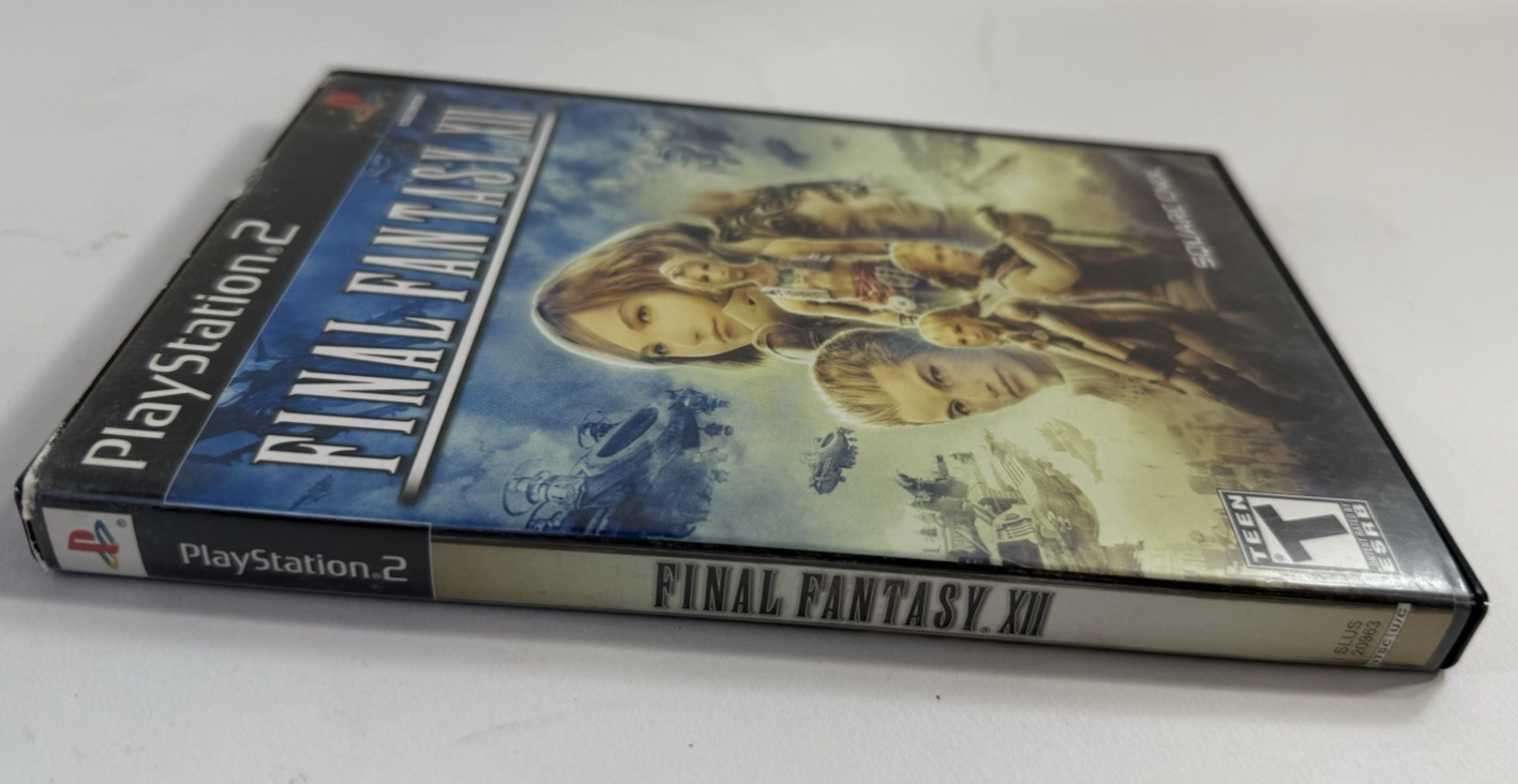 Final Fantasy XII (PlayStation 2, 2006) Game Case Manual Registration - Tested