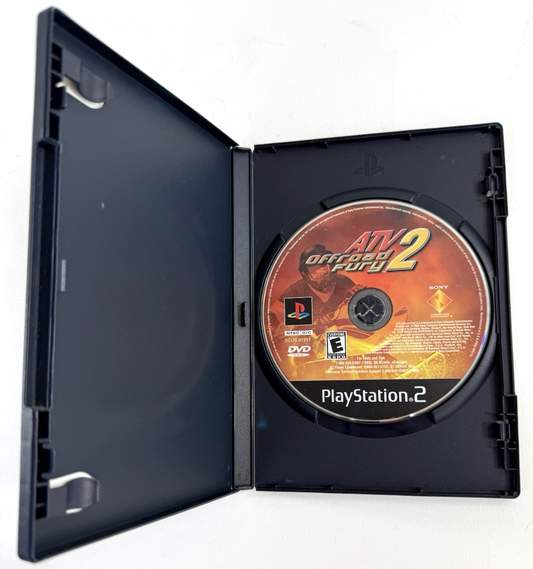 ATV Offroad Fury 2 (Sony PlayStation 2, 2002) Game and Case - Tested and Working
