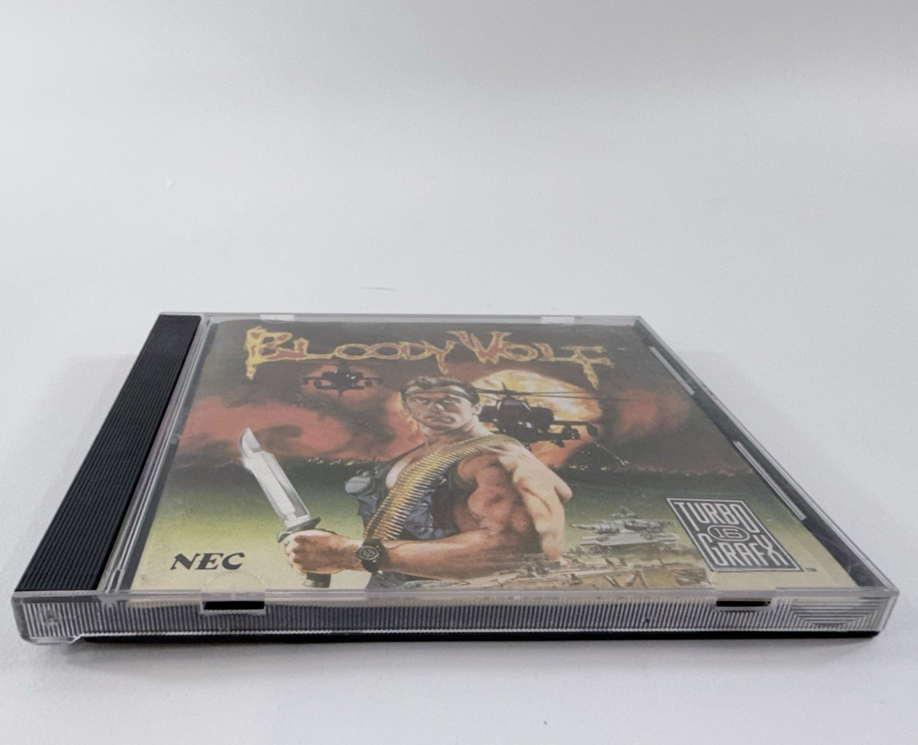 Bloody Wolf (TurboGrafx-16, 1990) Game, Case, and Manual - Tested and Working