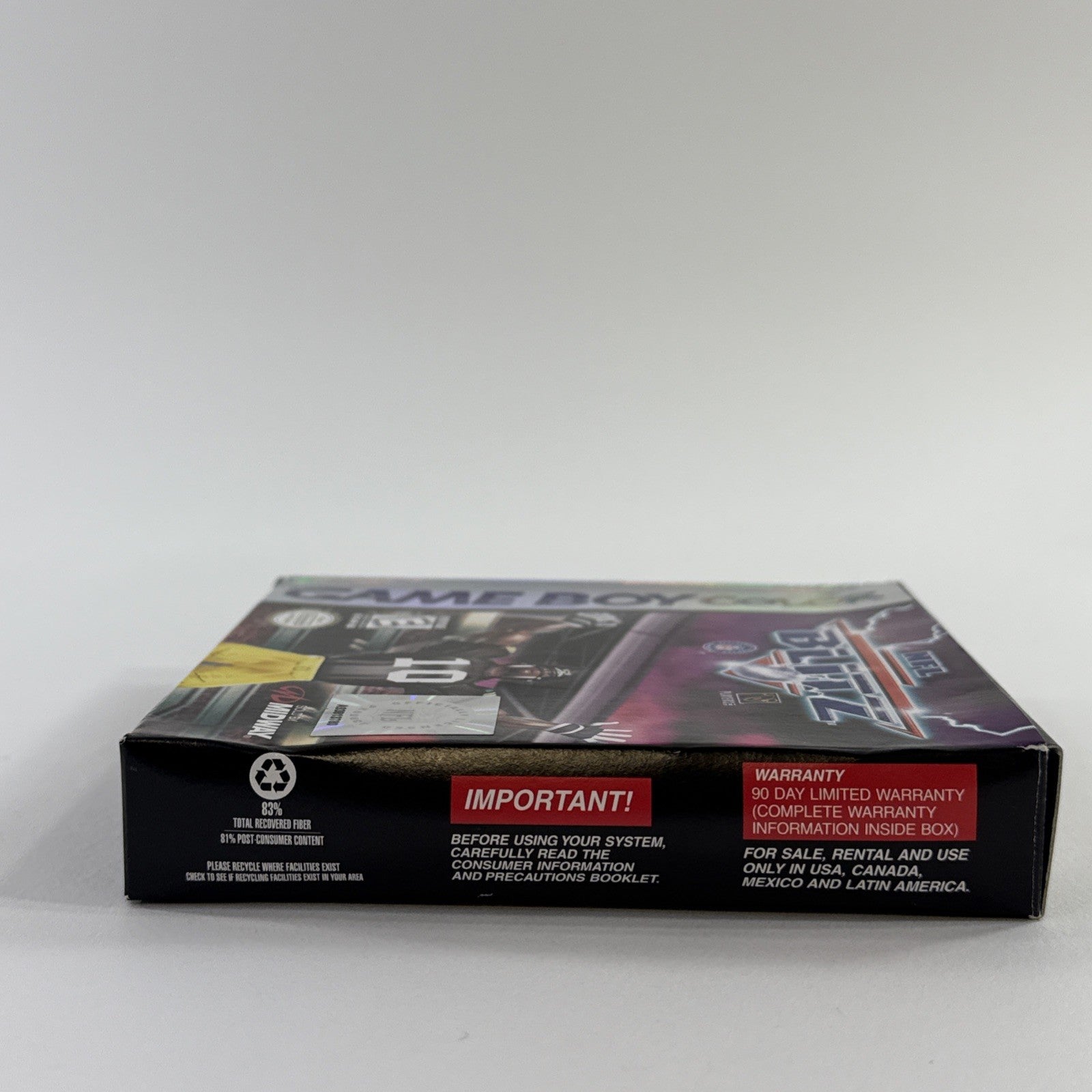 NFL Blitz (Gameboy Color, 1998) Game Box Manual Inserts Reg. Card - Tested
