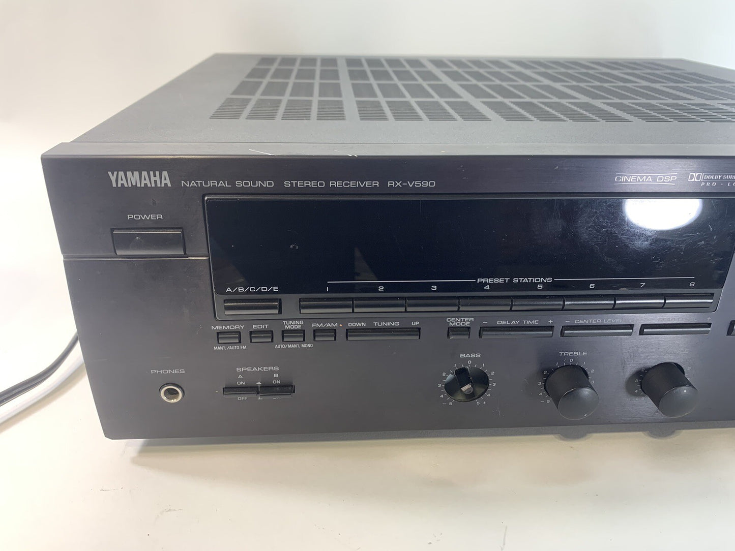 Yamaha RX-V590 RDS Audio Video 5.1 Natural Sound Surround Sound AV Receiver