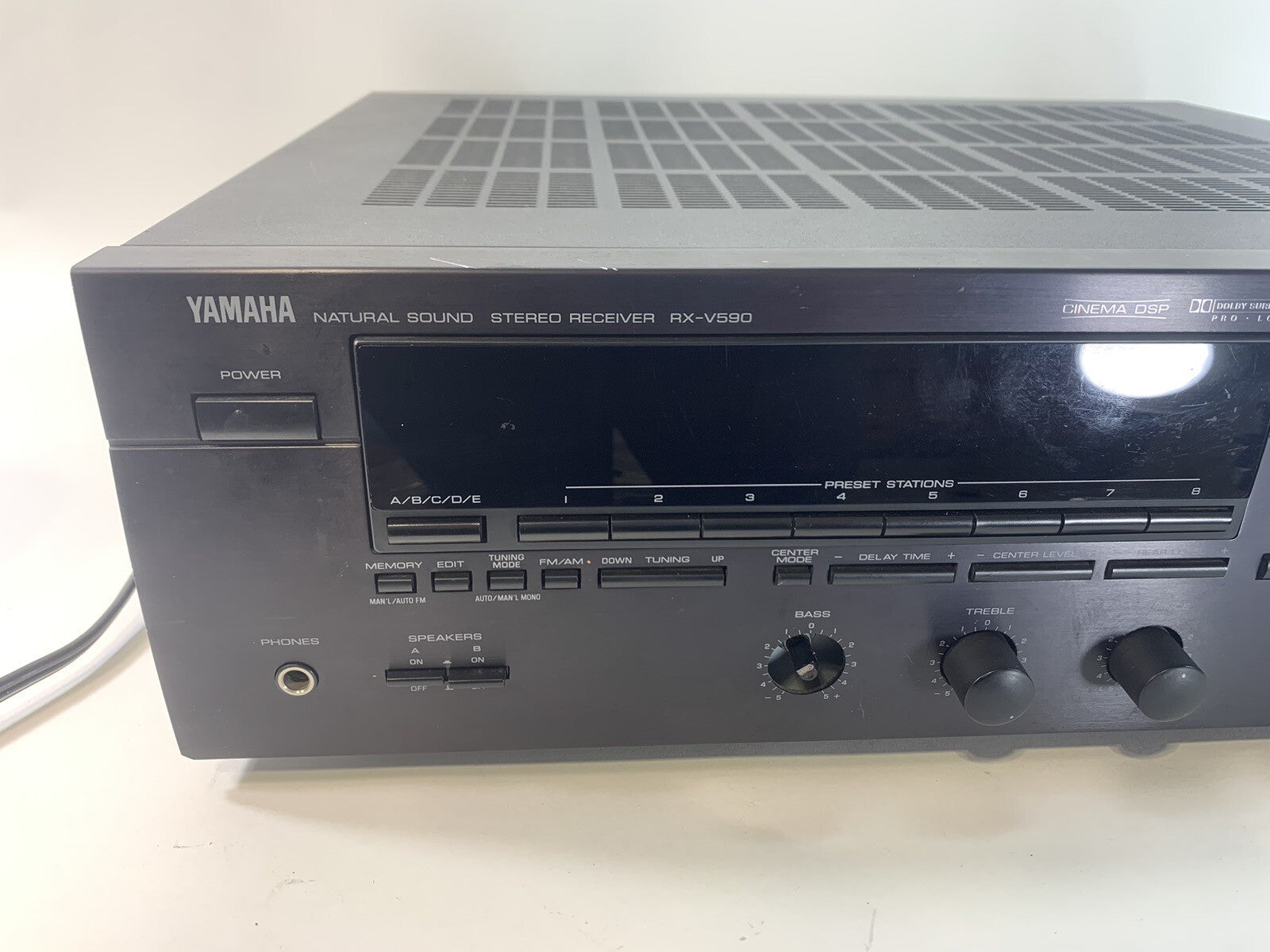 Yamaha RX-V590 RDS Audio Video 5.1 Natural Sound Surround Sound AV Receiver