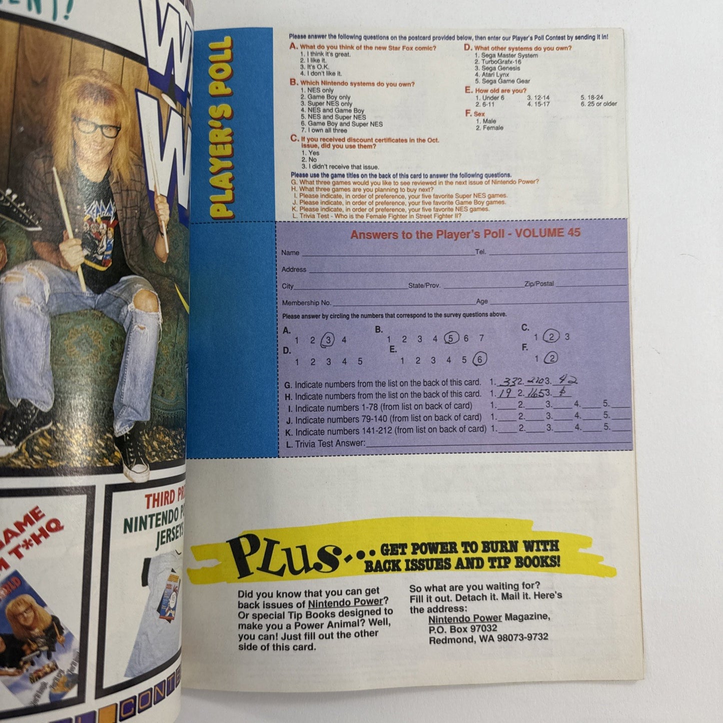 Nintendo Power Magazine - Vol. 45 - Pugsley's Scavenger Hunt