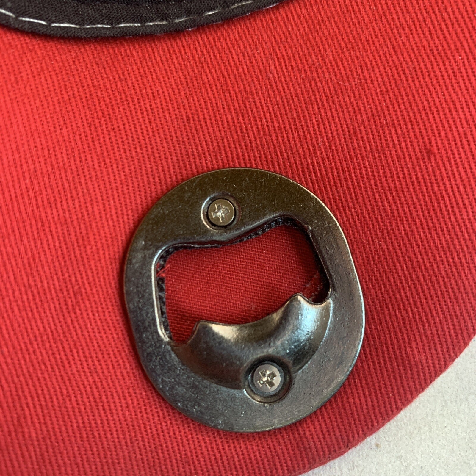 Perdomo Cigars Adjustable Baseball Cap Hat w/ Bottle Opener Black & Red