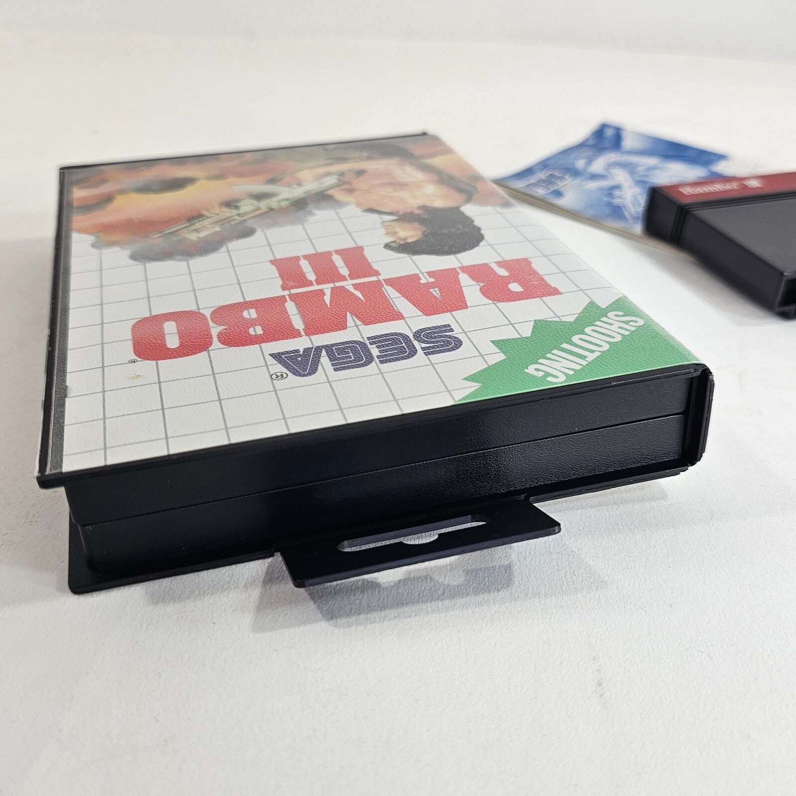 Rambo III (Sega Master System, 1988) Game Case Manual Poster - Tested