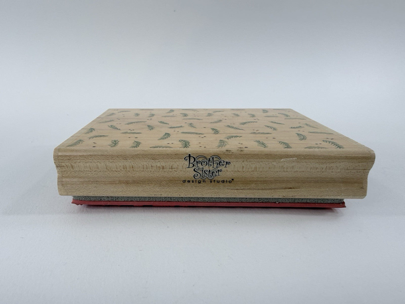 Brother Sister Design Studio 2001 Pine & Berries OR1012 Wood Mounted XL Stamp