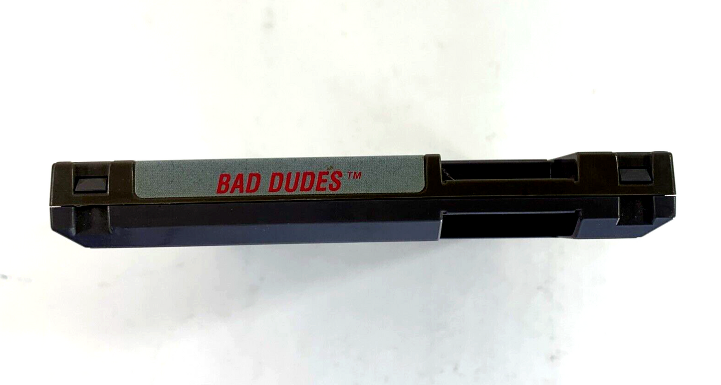 Bad Dudes (Nintendo Entertainment System, 1990) Game Box Manual Poster - Tested