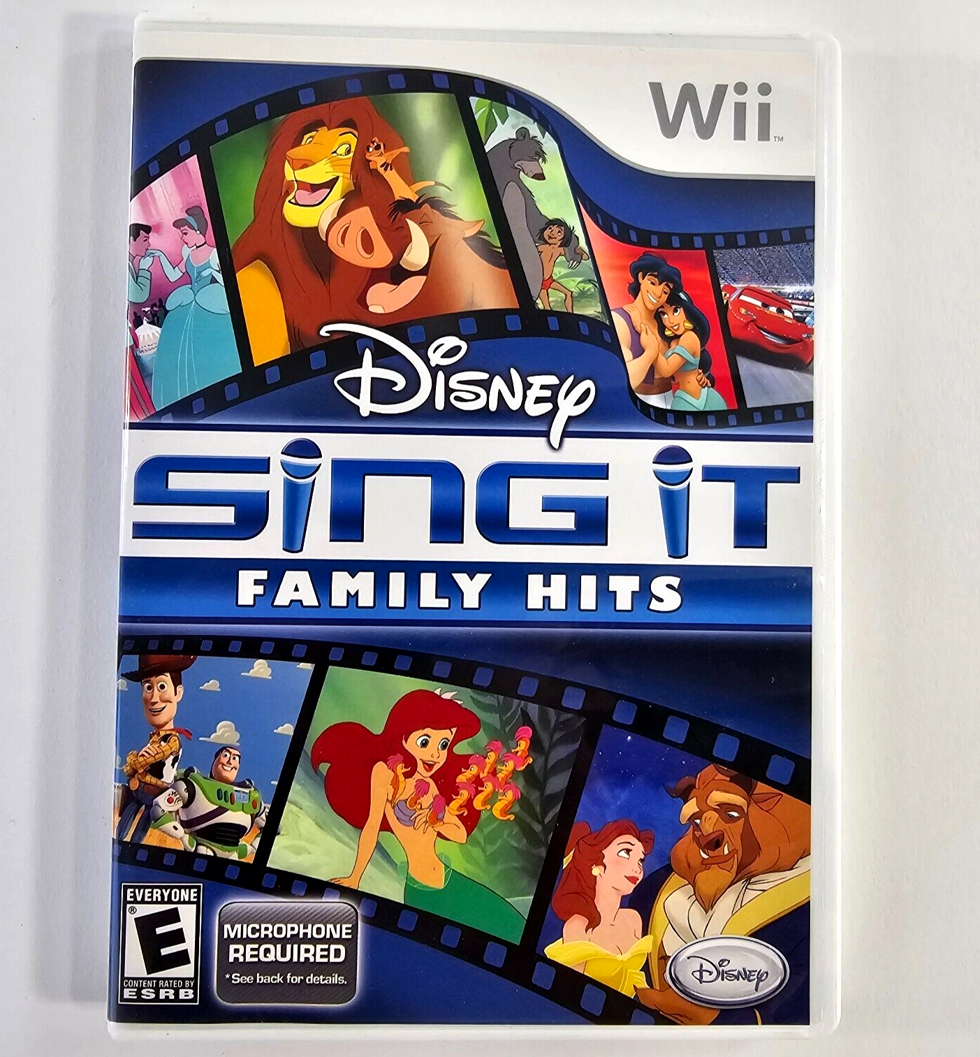 Disney Sing It: Family Hits (Nintendo Wii, 2010) Game Case Manual - Tested
