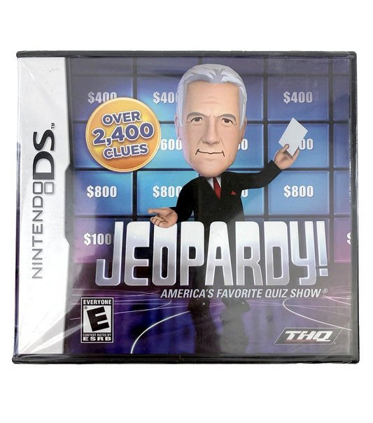 Jeopardy (Nintendo DS, 2010) New, Factory Sealed Alex Trebek Quiz Game