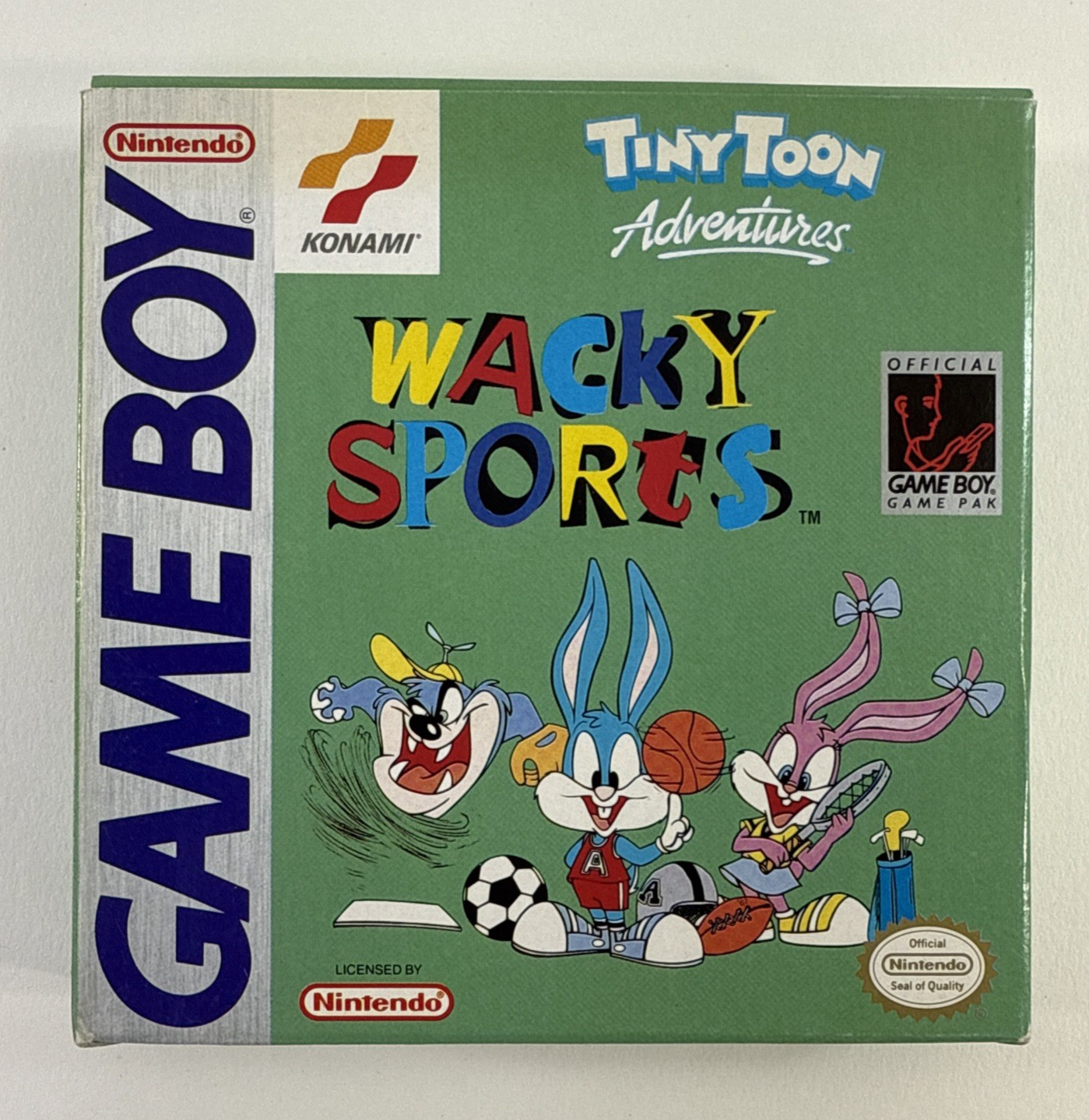 Tiny Toon Adventures: Wacky Sports (GameBoy, 1994) Game Box Manual Reg. Inserts