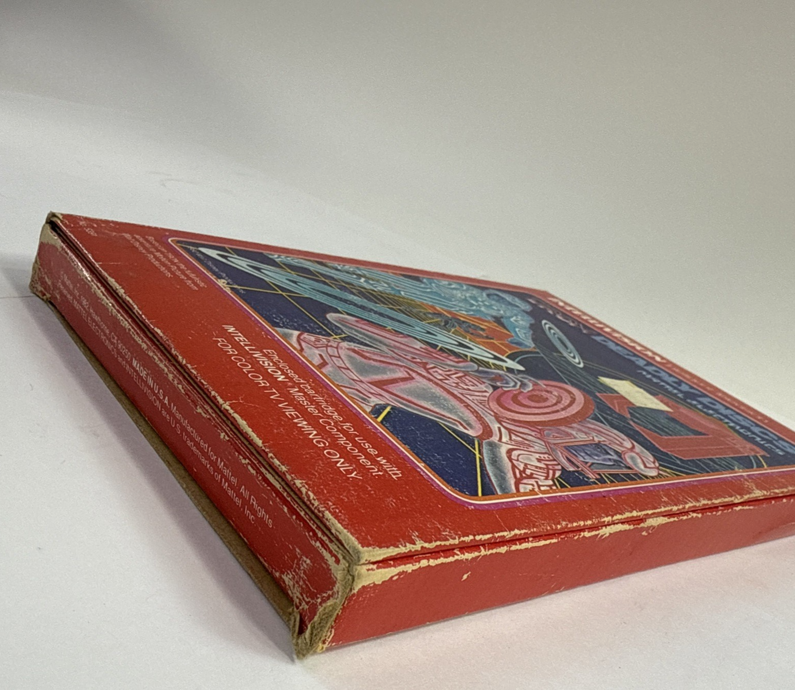 Tron Deadly Discs (Intellivision, 1982) Game Box Manual Overlay - Tested