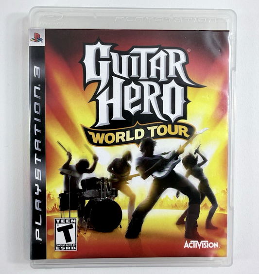 Guitar Hero World Tour (Sony PlayStation 3, 2008) Game, Case and Manual - Tested