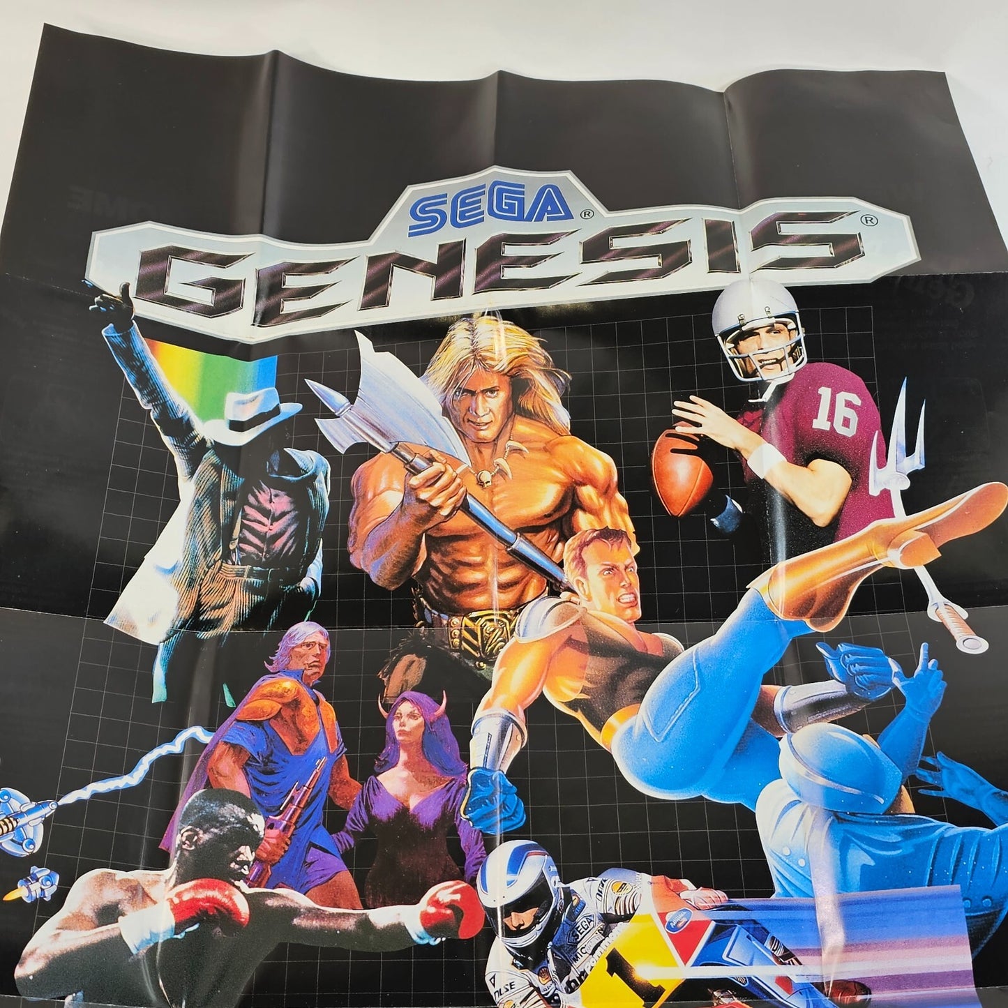 Sega Genesis Original Sega Visions Promo Poster Insert - Video Game Advertising