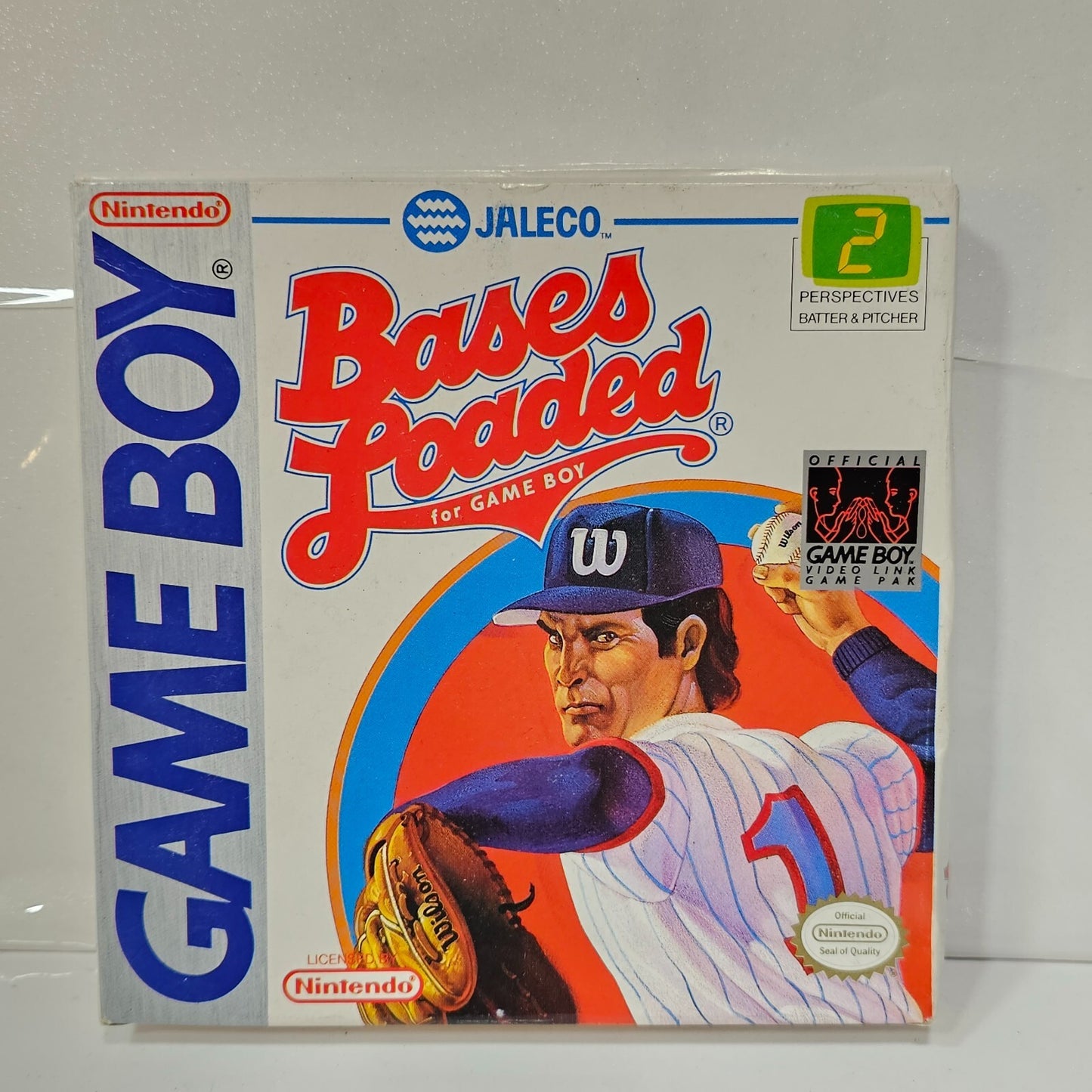 Bases Loaded (GameBoy, 1990) Game Box Manual Inserts Poster Registration -Tested