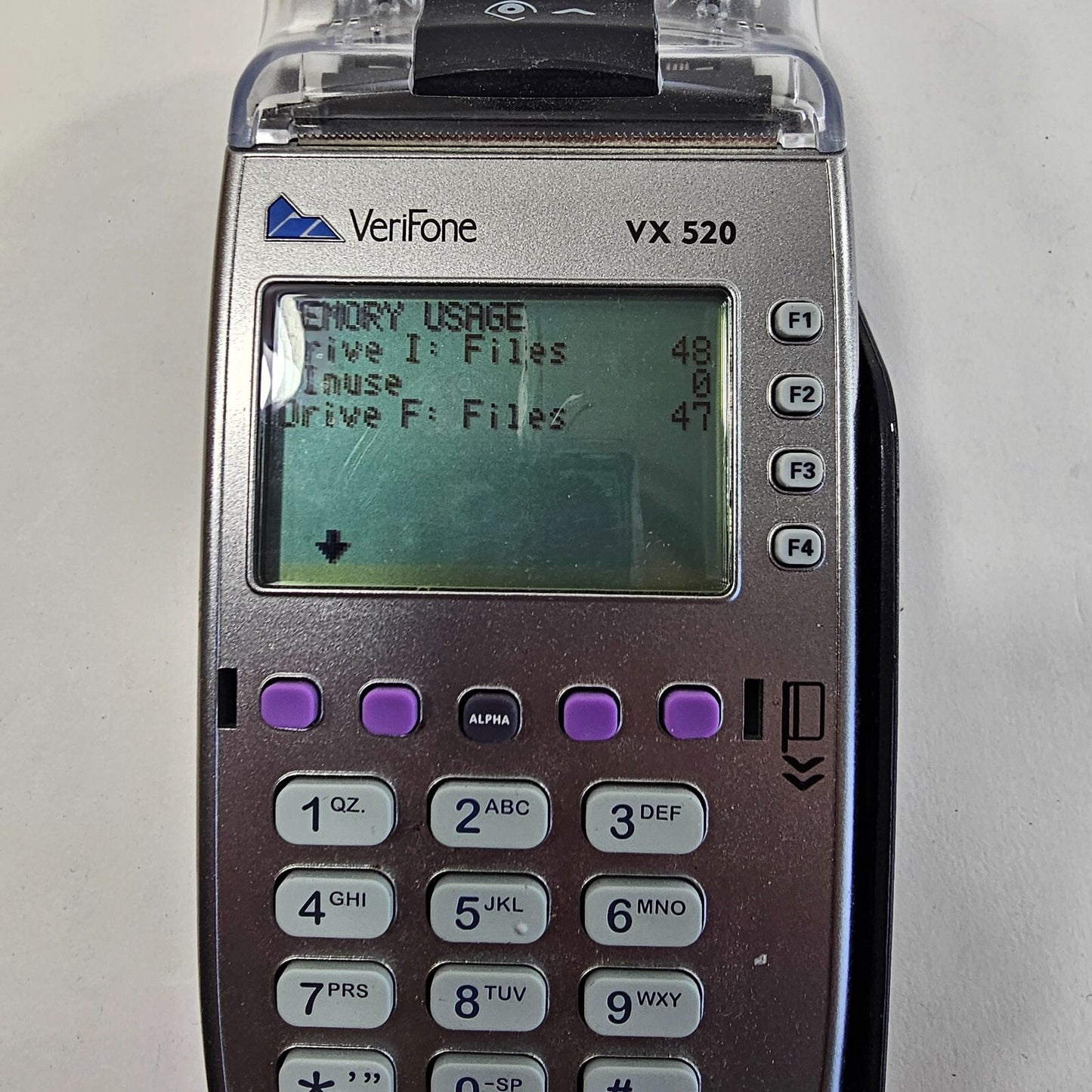 Verifone Dual Comm Credit Card Terminal Reader Model VX520 w/Power Supply - READ