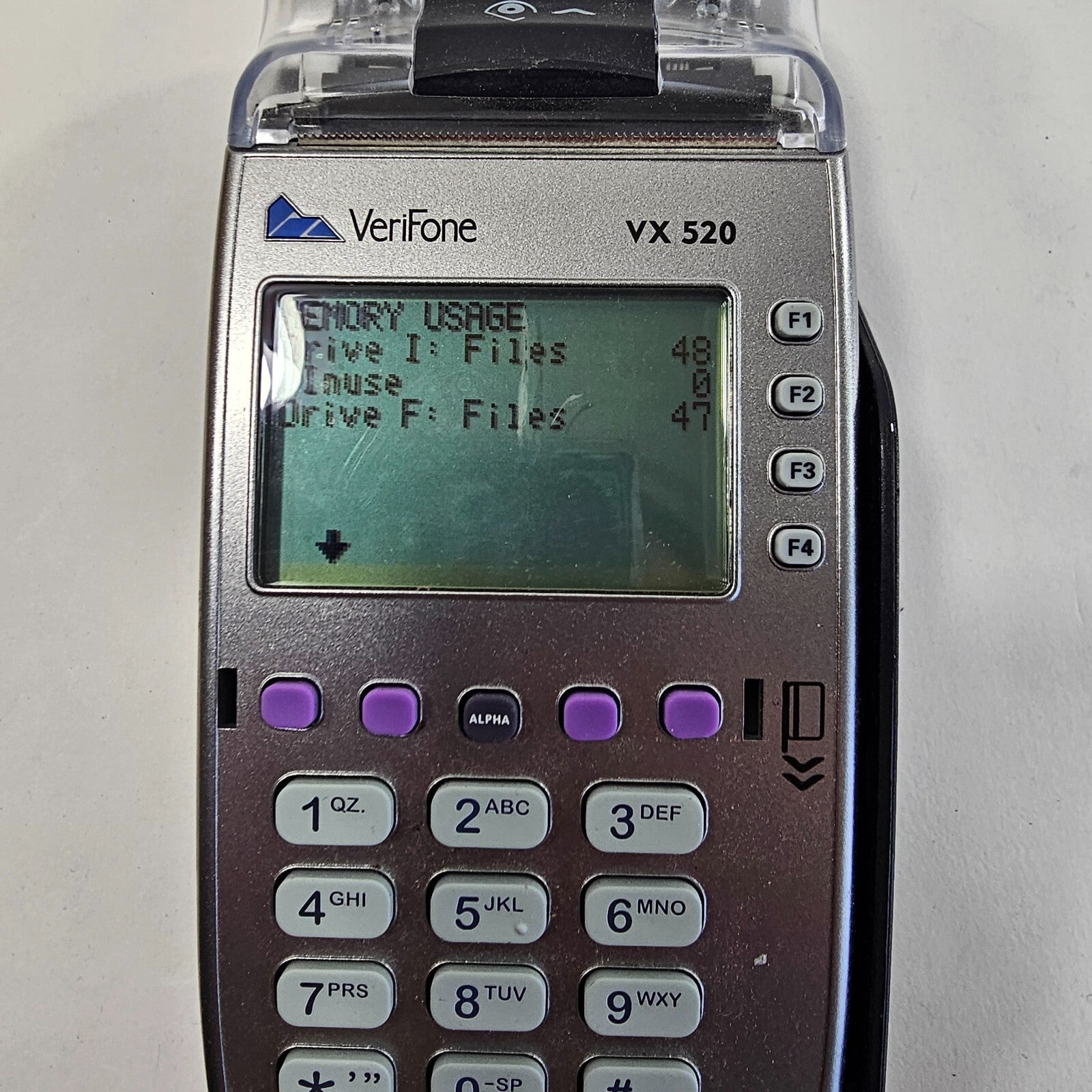 Verifone Dual Comm Credit Card Terminal Reader Model VX520 w/Power Supply - READ