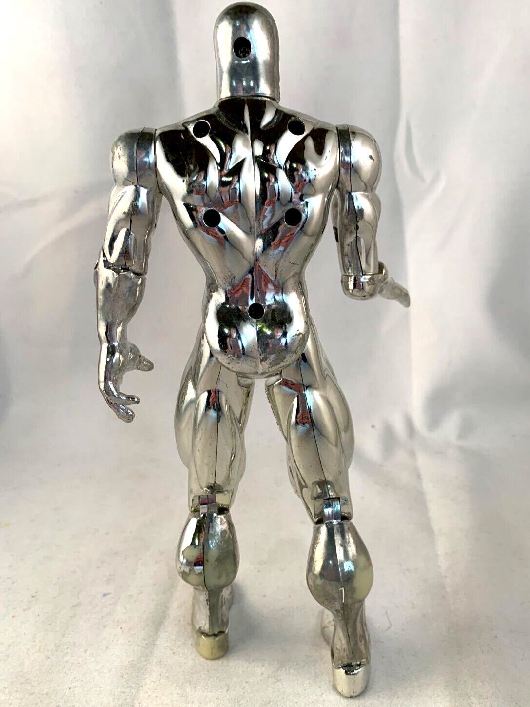 ToyBiz 1994 Fantastic Four Silver Surfer Loose 10" Chrome Finish Action Figure