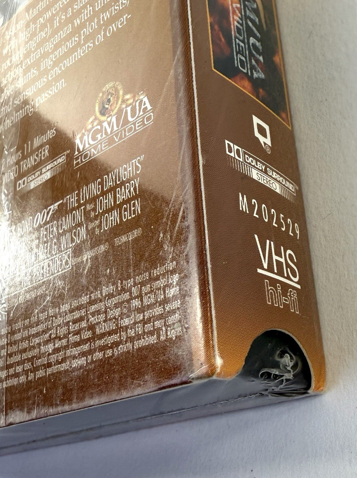 The Living Daylights (VHS, 1996) New, Factory Sealed