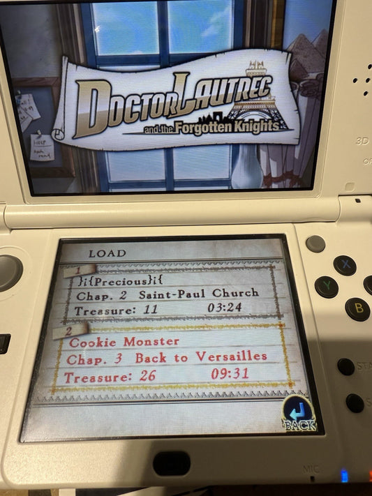 Doctor Lautrec and the Forgotten Knights (Nintendo 3DS, 2011) Game Cartridge