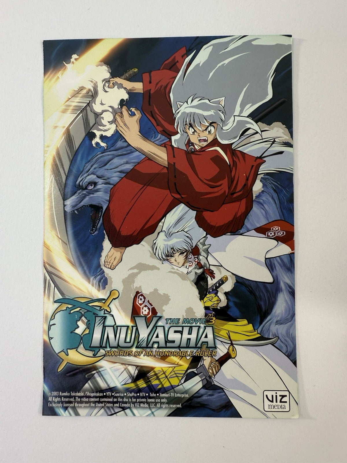 InuYasha: Movie 3 Swords of an Honorable Ruler (DVD, 2003) with Insert - Tested