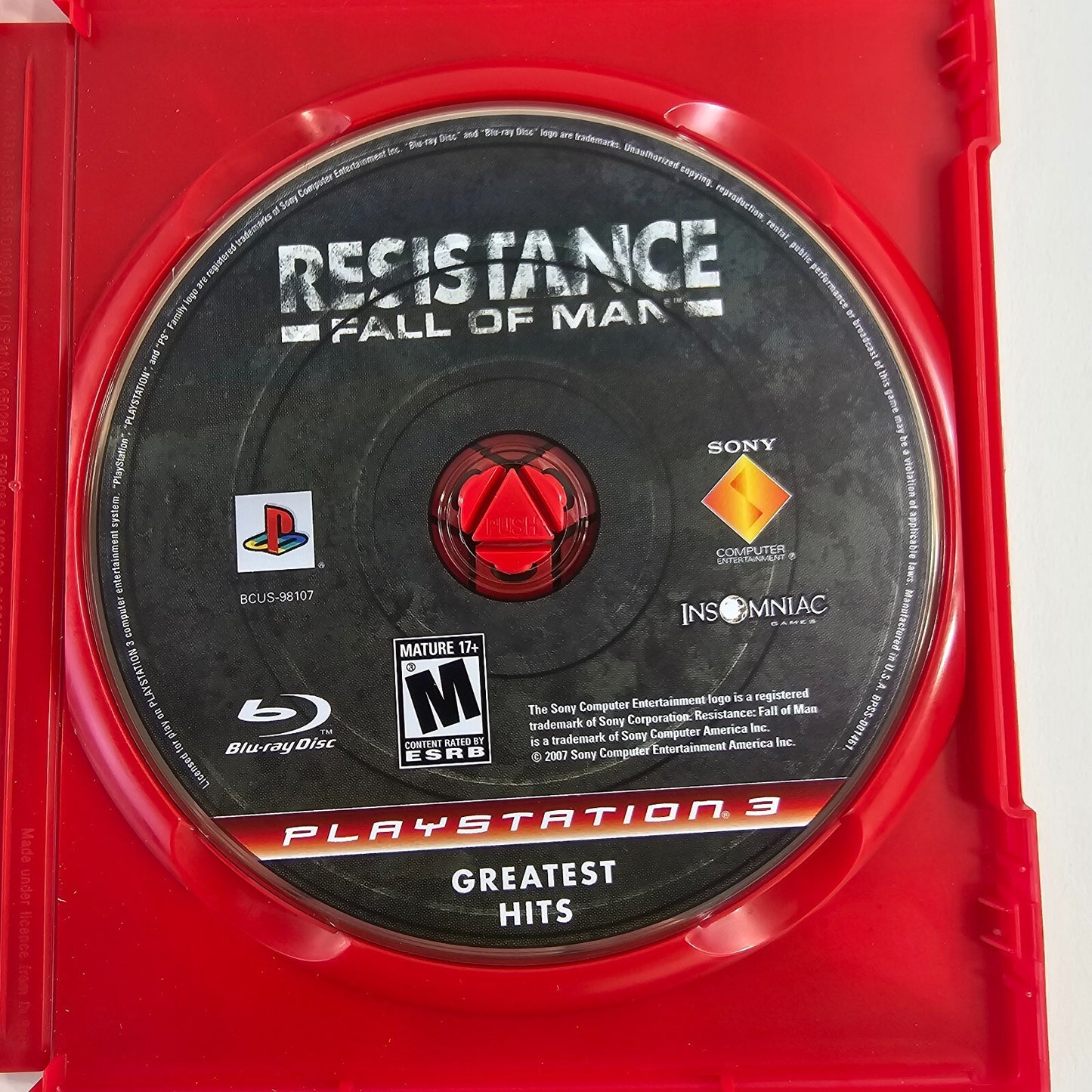 Resistance: Fall of Man (PlayStation 3, 2006) Game Case Manual Insert - Tested