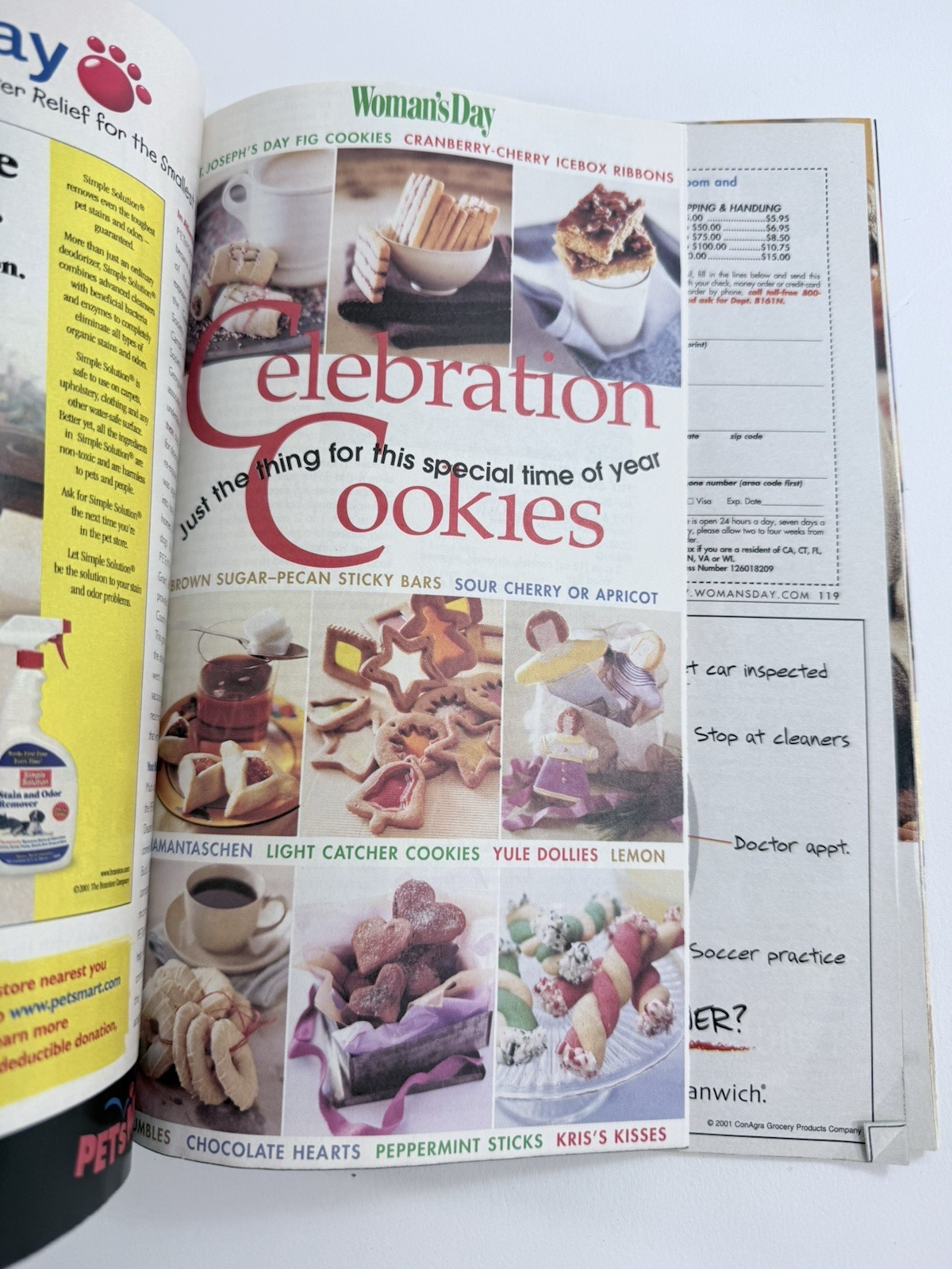 Woman’s Day Magazine (2001, Set Of 5) Recipes, Holiday Ideas, Special Inserts