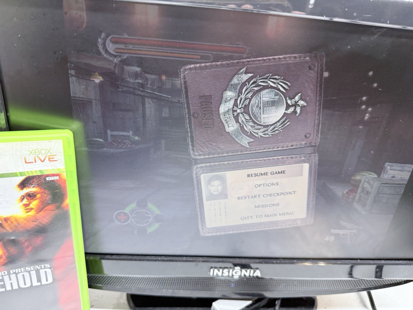 Stranglehold (Microsoft Xbox 360, 2007) Game Case Manual Art Book Registration