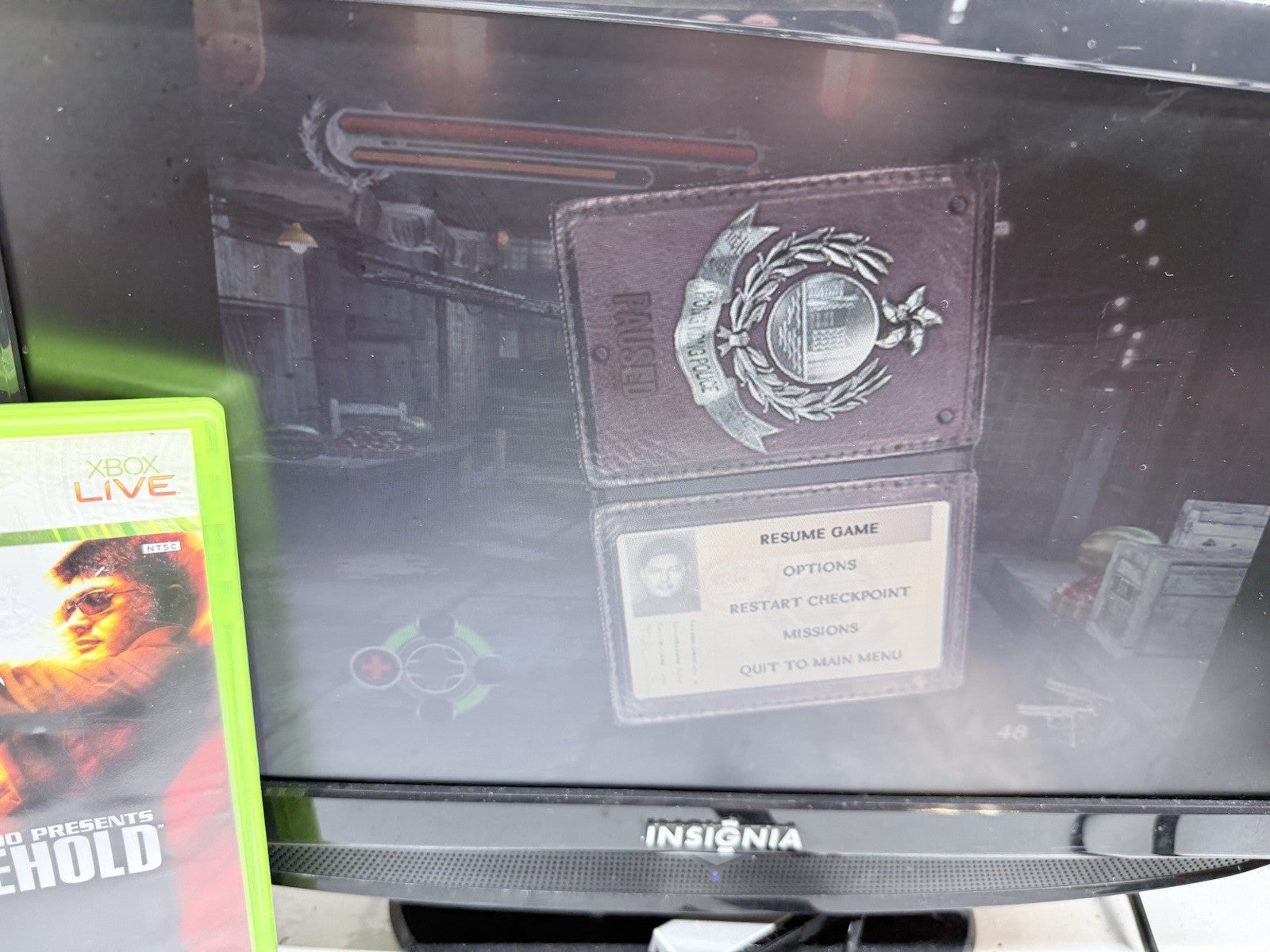 Stranglehold (Microsoft Xbox 360, 2007) Game Case Manual Art Book Registration