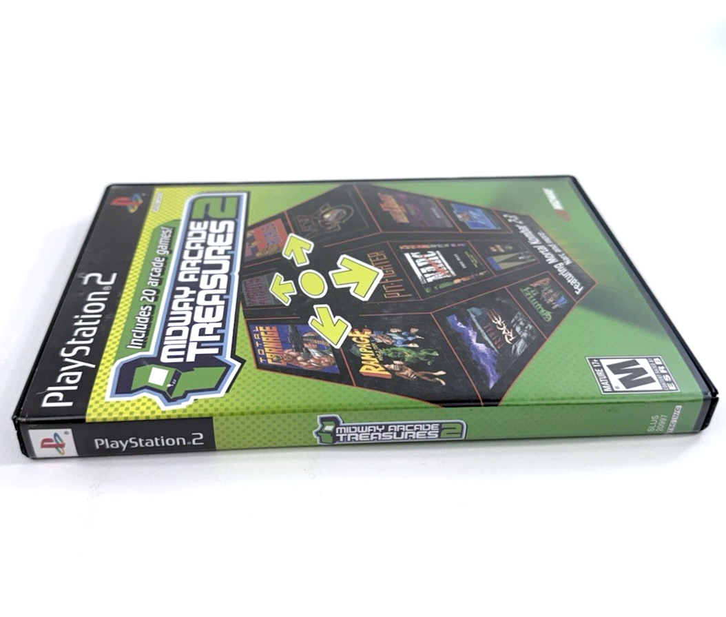 Midway Arcade Treasures 2 (PlayStation 2, 2004) Game Case Manual Registration