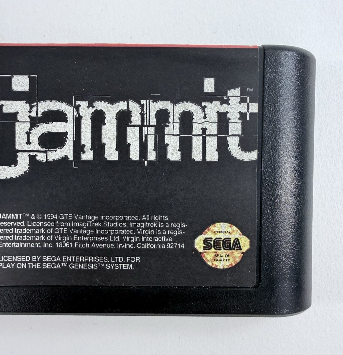Jammit (Sega Genesis, 1994) Game Case Manual - Tested and Working