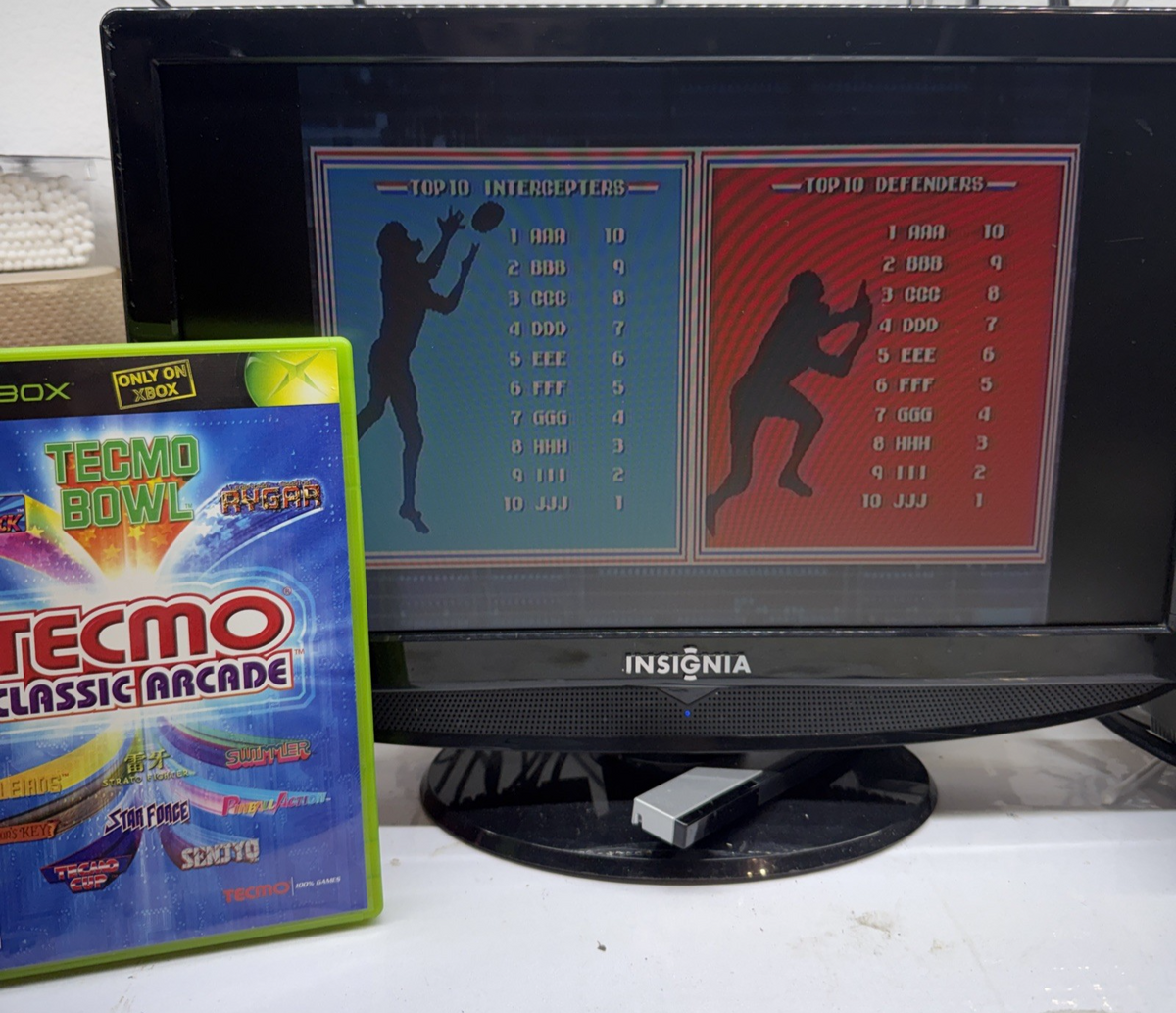Tecmo Classic Arcade (Xbox, 2005) Game Case Manual Registration - Tested