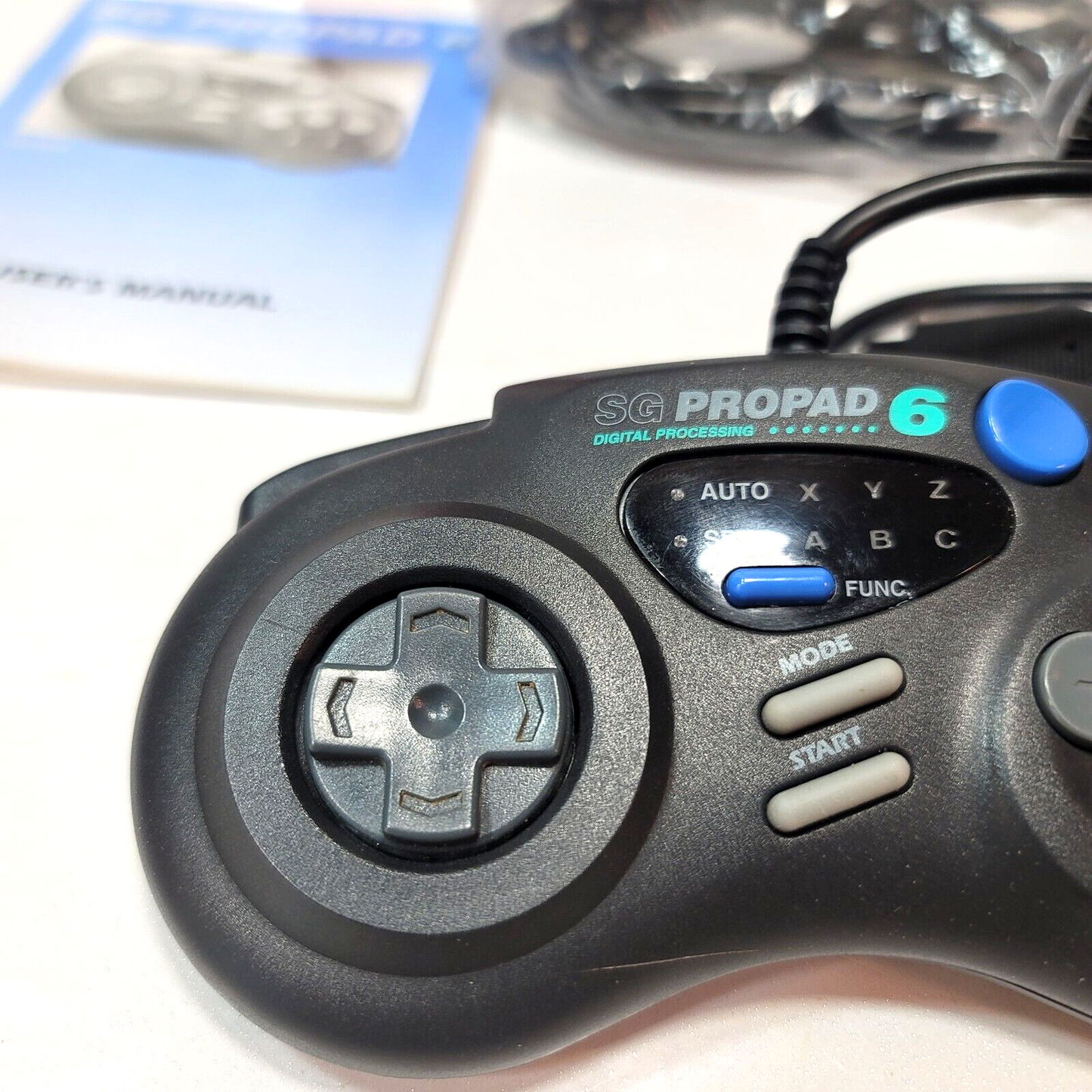 Interact SG ProPad 6 Sega Genesis Controller with Box, Manual, and Registration