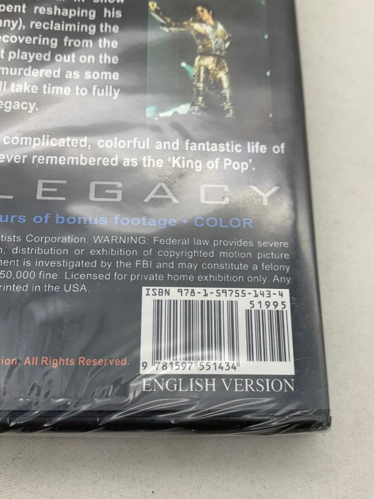 Michael Jackson Legacy: Special Edition (DVD, 2010) New, Factory Sealed