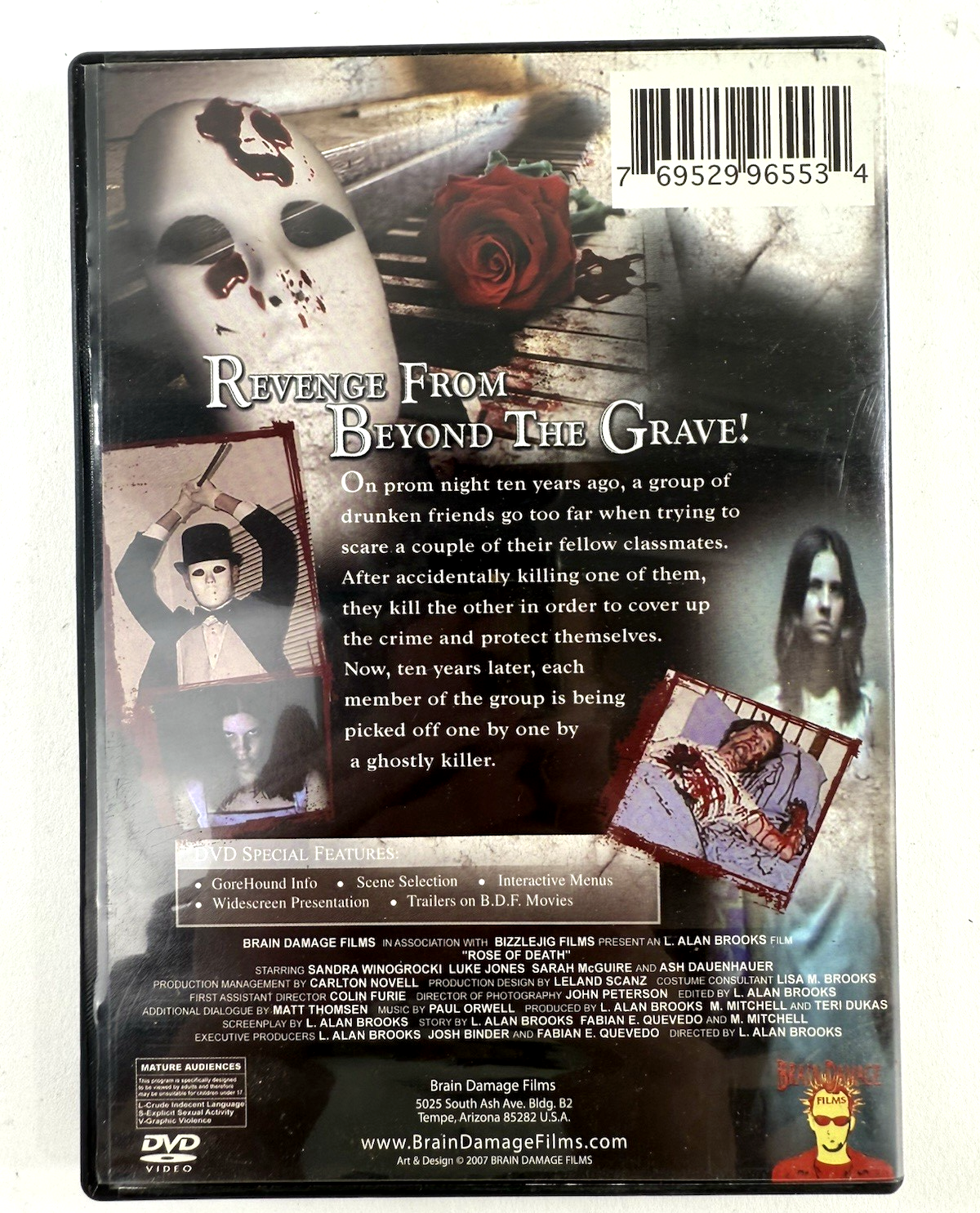 Rose of Death (DVD, 2007) Tested And Working