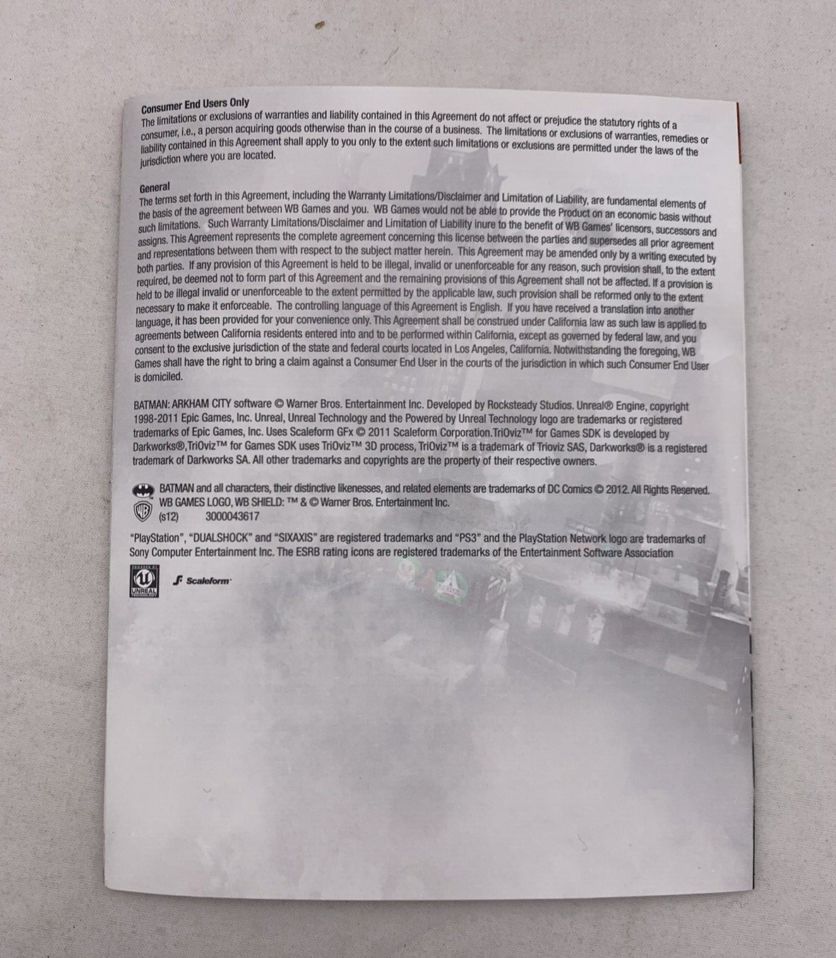 Batman: Arkham City - Game of the Year Edition (PlayStation 3, 2012) - Tested