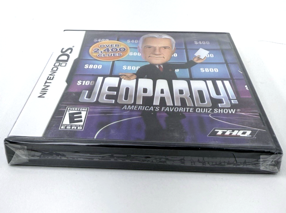 Jeopardy (Nintendo DS, 2010) New, Factory Sealed Alex Trebek Quiz Game